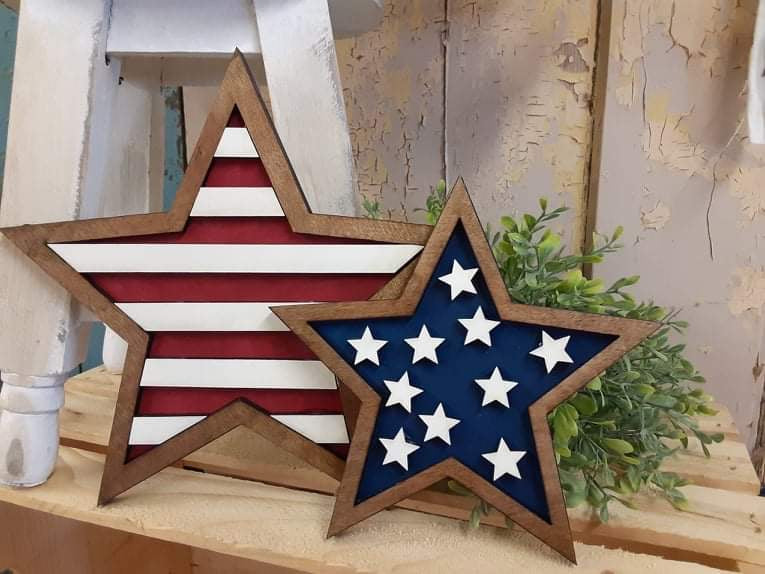 Americana star DIY kit without supplies