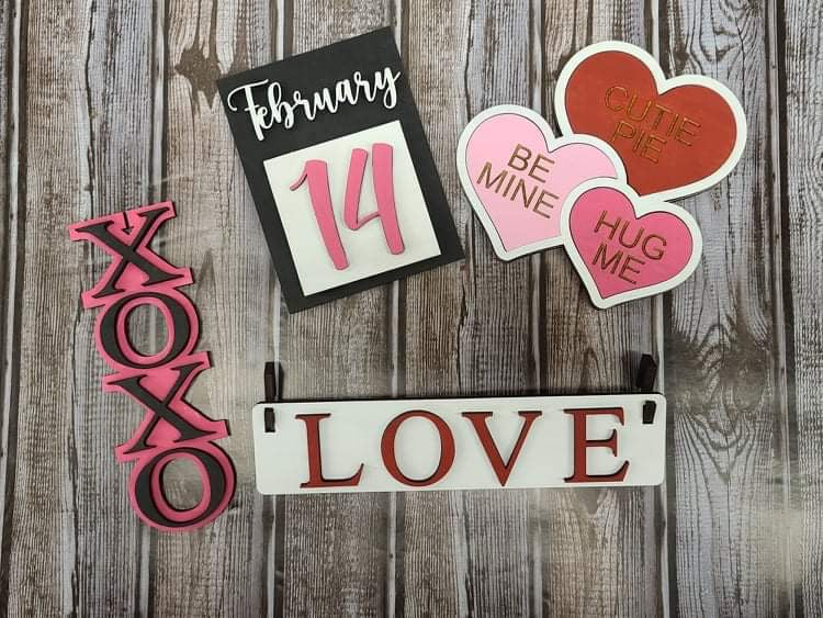 Valentine’s Day wagon insert