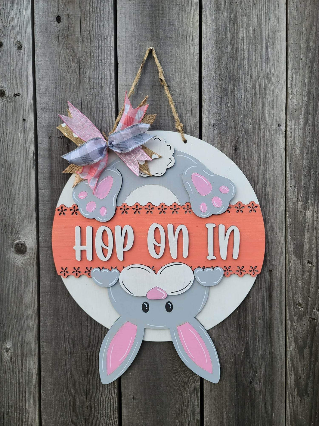 Hop on in doorhanger kit with supplies