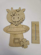 Load image into Gallery viewer, St. Patrick’s Day cow diy kit with supplies
