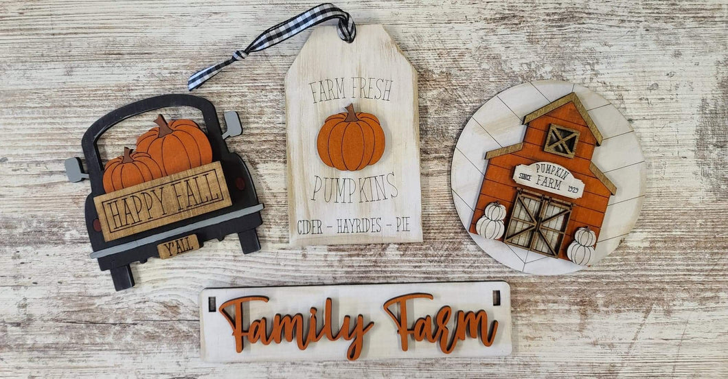 Family farm fall interchangeable wagon insert