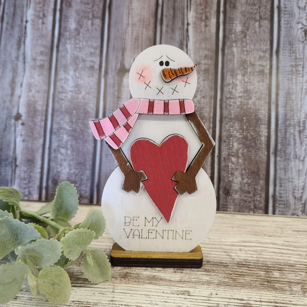 Be my valentine snowman