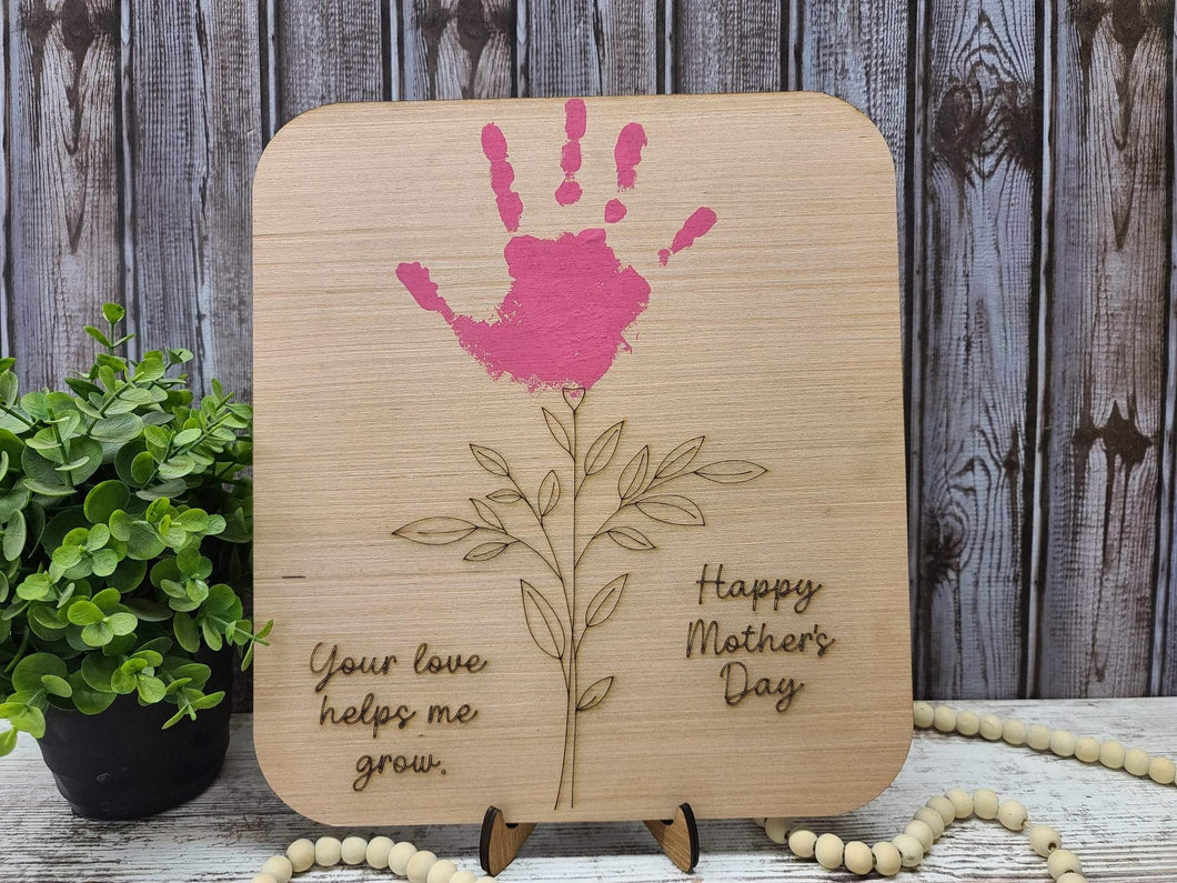 Happy Mothers Day handprint sign