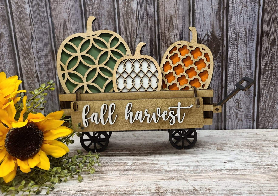 Fall harvest wagon insert