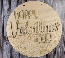 Load image into Gallery viewer, Happy Valentine’s Day DIY doorhanger kit with supplies
