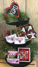 Load image into Gallery viewer, Xoxo Valentines Tiered Tray set
