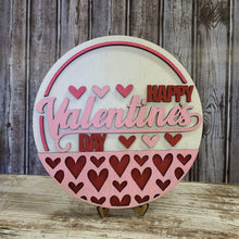 Load image into Gallery viewer, Happy Valentine’s Day round DIY KIT with supplies
