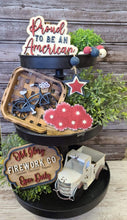 Load image into Gallery viewer, Patriotic tiered tray set
