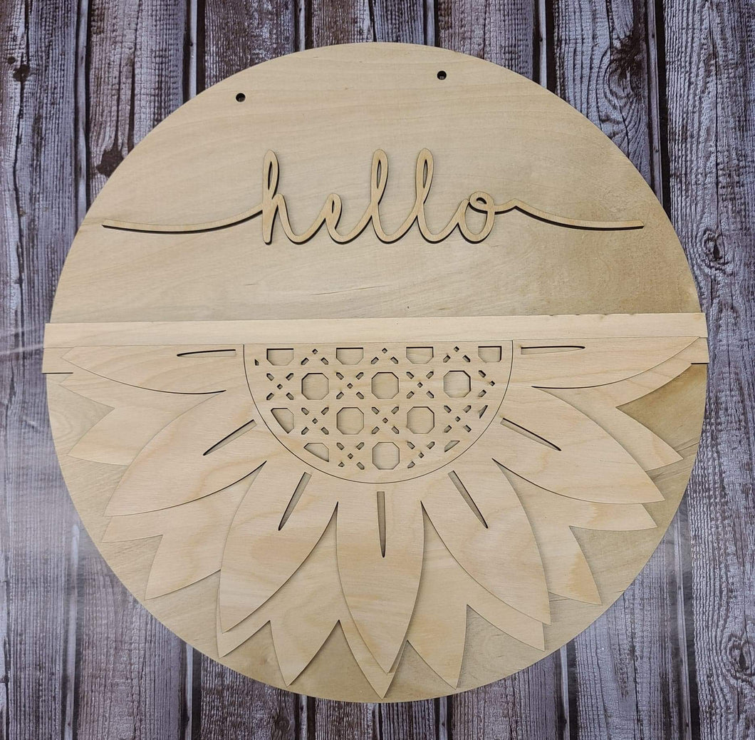 Hello sunshine with sunflower DIY kit with supplies