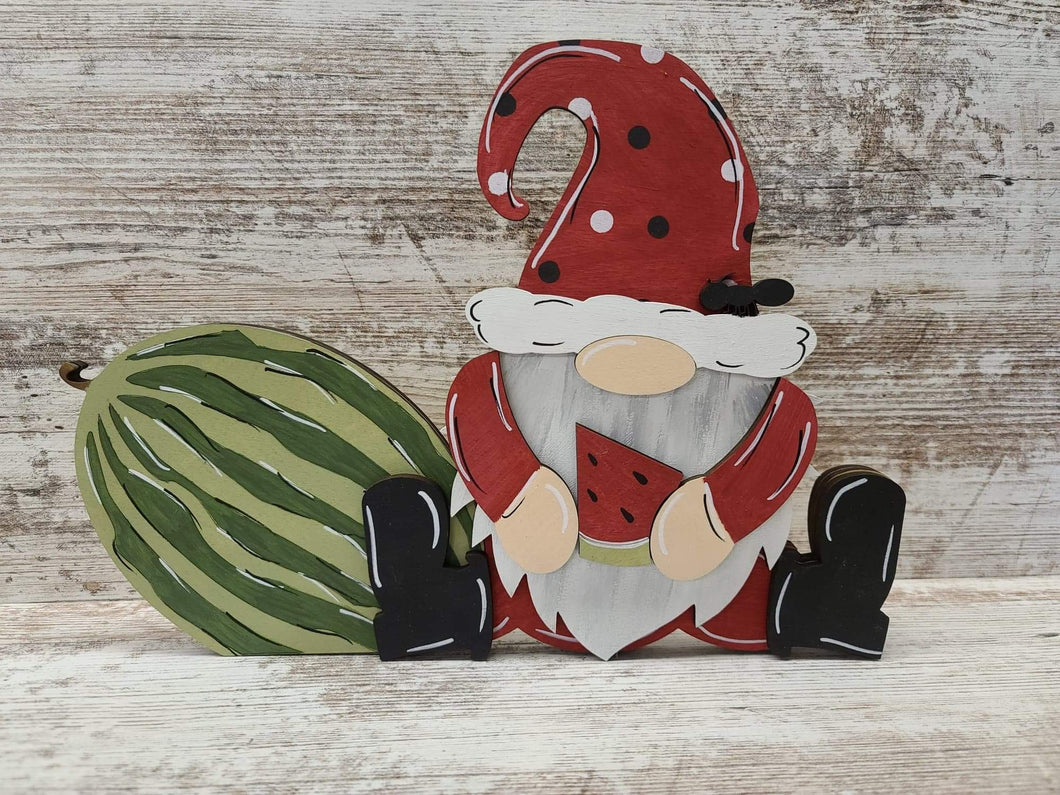 Watermelon gnome shelf sitter