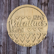 Load image into Gallery viewer, Happy Valentine’s Day round DIY KIT with supplies
